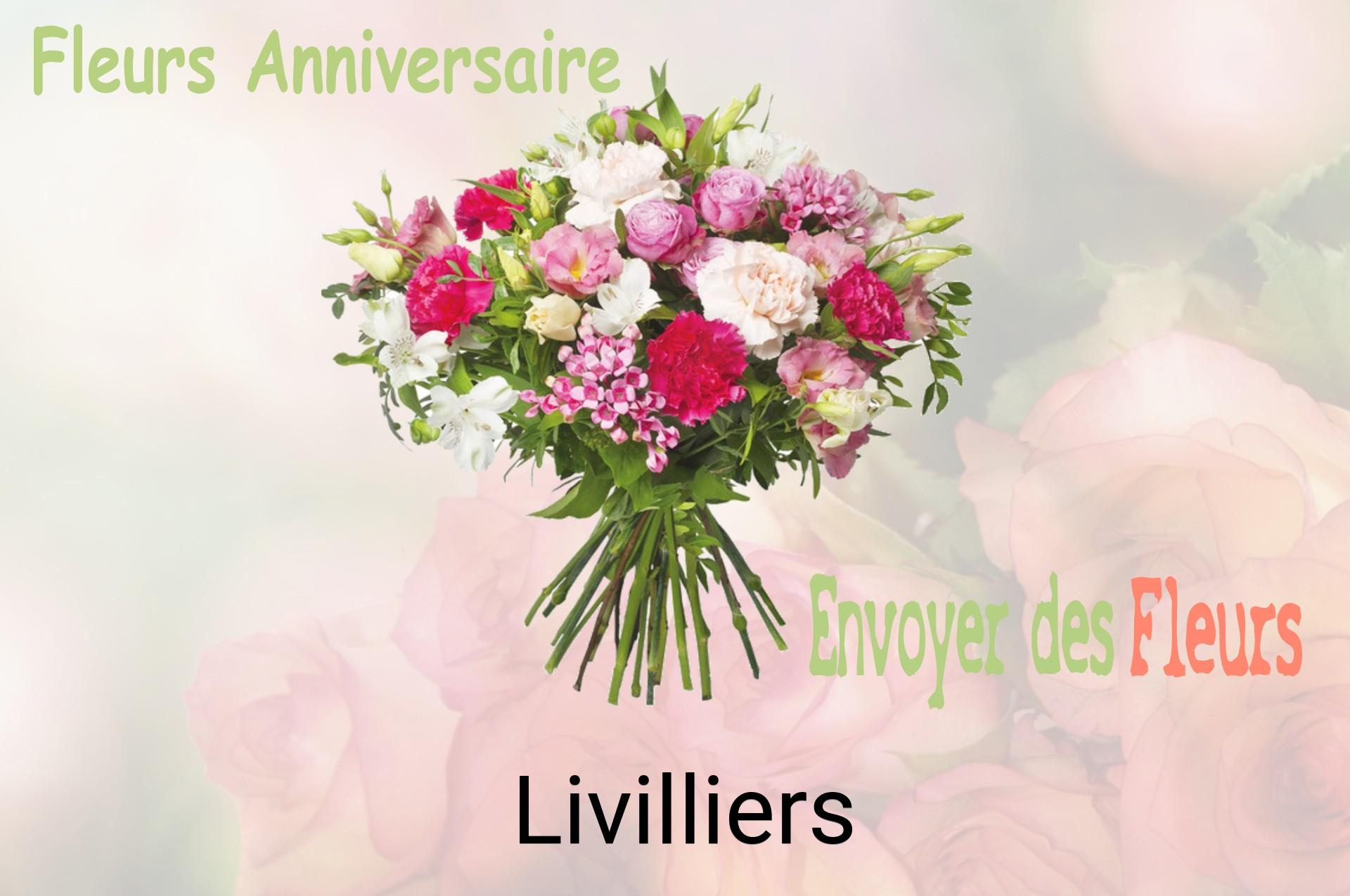 Bouquet de fleurs d’anniversaire livré à Livilliers